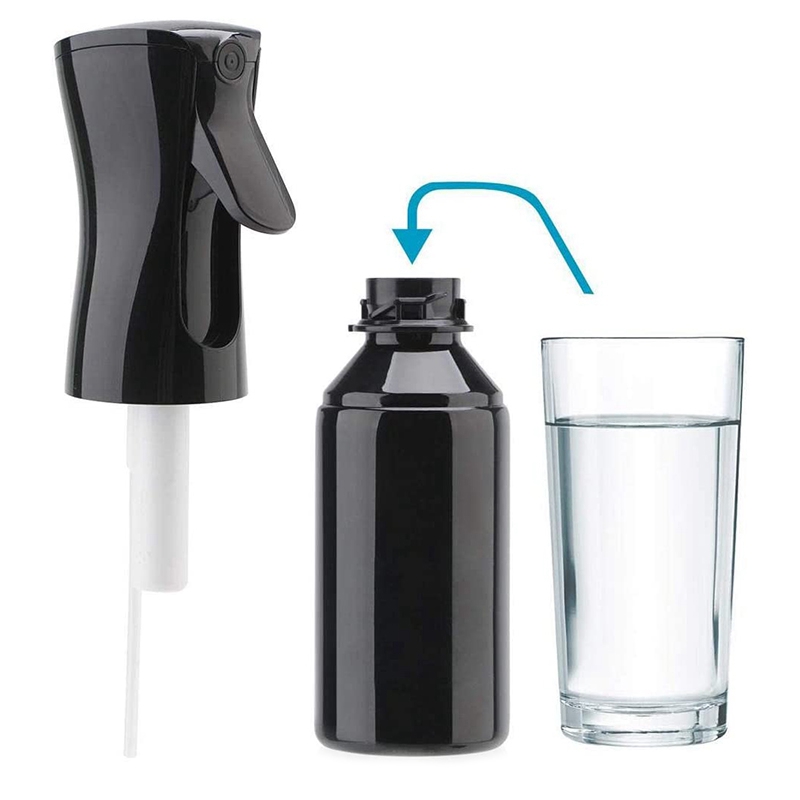 （New）HAOEN Hair pray Bottle, Continuou pray Water Bottle Flairool pray Bottle Aerool Mit prayer prayer-150 Ml, Black. 