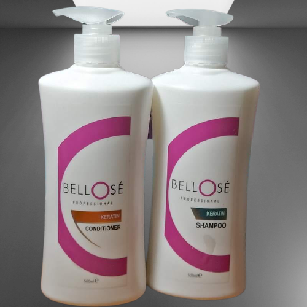 Bellose Keratin Shampoo 500ml + Conditioner 500ml Daraz.lk