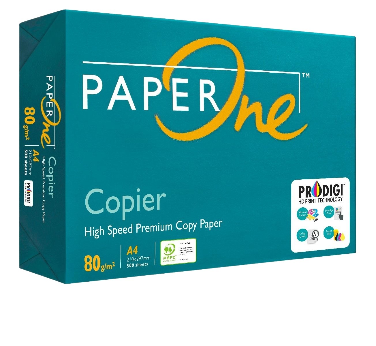 Paper One A4 Photocopy Paper 80gsm 500 Sheets Pack 