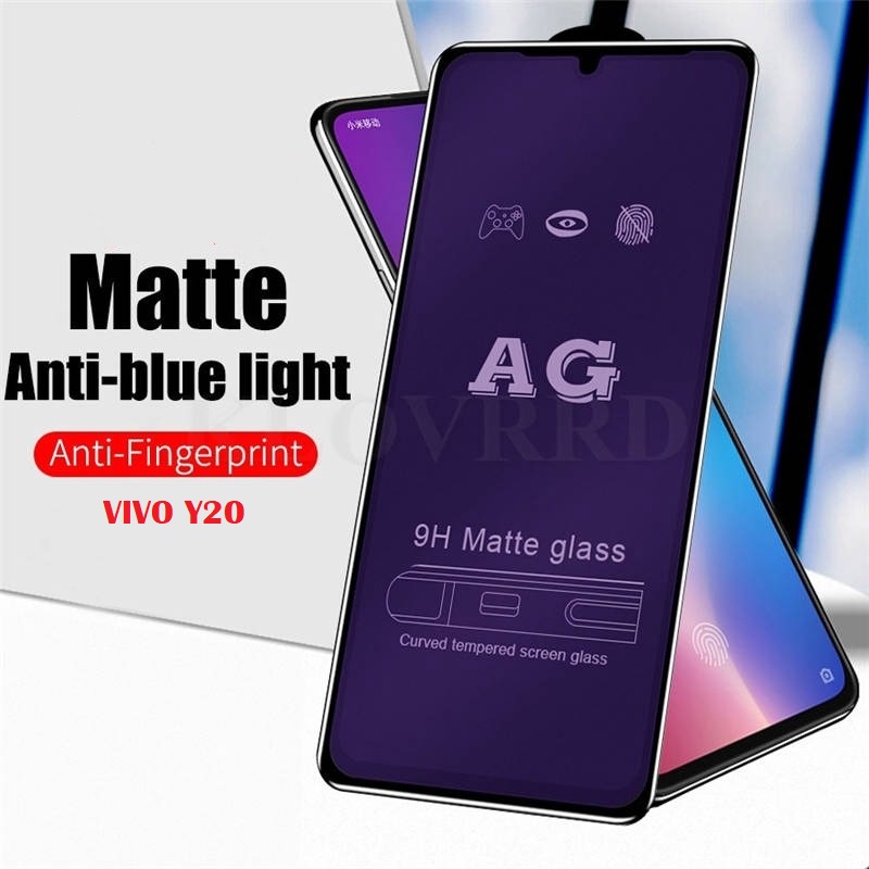 blue matt tempered glass