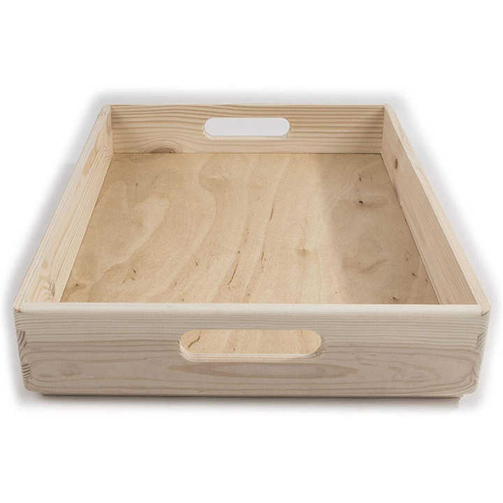 wooden Tray with Handle Kitchen tray - Wooden serving Tray Decoration Crafts (14x11x3 INCHES). 