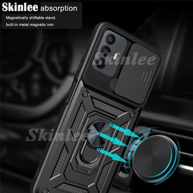Phone Case for Sharp Aquos V6 plus Back Cover Hard Armor Shockproof Camera Protection Handphone Casing for Sharp Aquos V6 + Phone Cases Navigation Holder Ring Cover. 