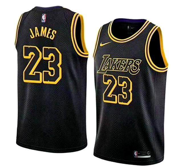 2019 Original Black #23 LeBron James Swingman Jersey Men's NBA Los Angeles Lakers Basketball Clothes Official Authentic Team Color City Edition Hot