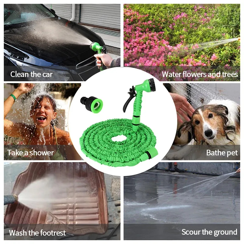 100 Feet Expandable Magic Water Hose.100 Feet Expandable Magic Water Hose 100 FT Garden Expandable Hose Magic Flexible Water Hose Plastic Hoses Pipe With Spray Gun To Watering,Car Wash Water Hosepipe For Garden Pipes Flexible Expandable With Spray Gun. 