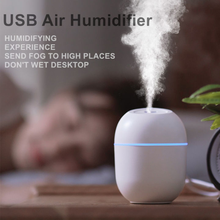 New Ultrasonic Mini Air Humidifier 220ML Aroma Essential Oil Diffuser for Home Car USB Fogger Mist Maker with LED Night Lamp. 