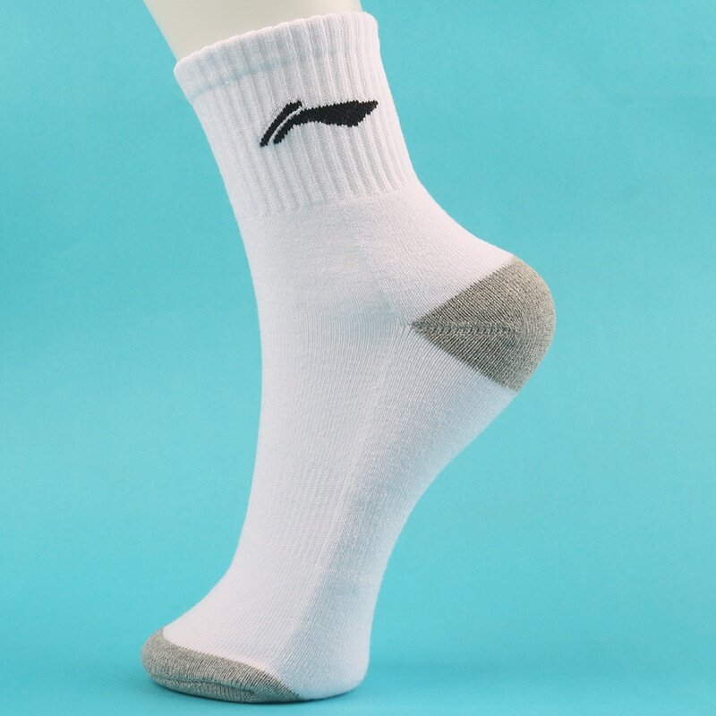Li-Ning Lining towel bottom sports socks men's tube thickened badminton tennis socks sweat-absorbing running socks deodorant basketball socks. 