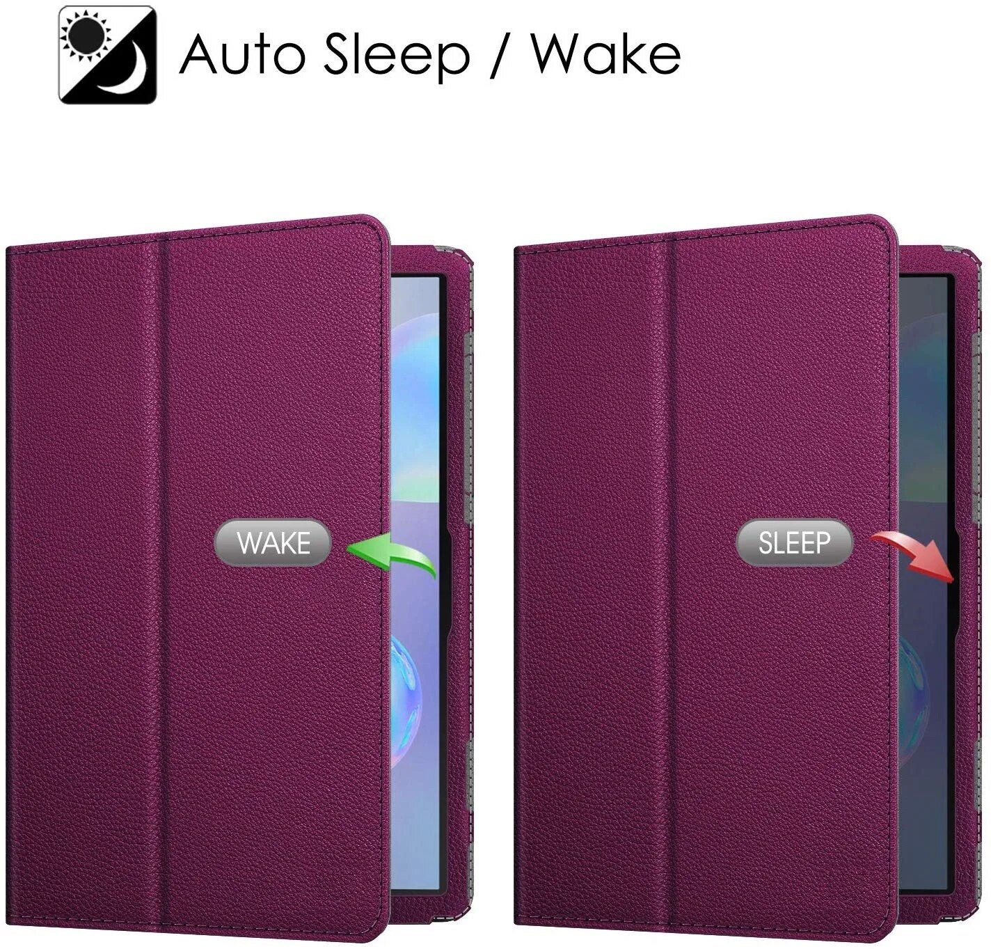 Stand case For Samsung Galaxy Tab S6 10.5 SM-T860 SM-T865 Cover Case Ultra Slim 2 Folded Soft Back Shell Smart tab S6 Case. 