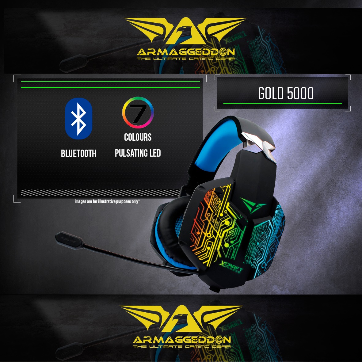 Alcatroz X-Craft HPGold5000 BT Gaming 