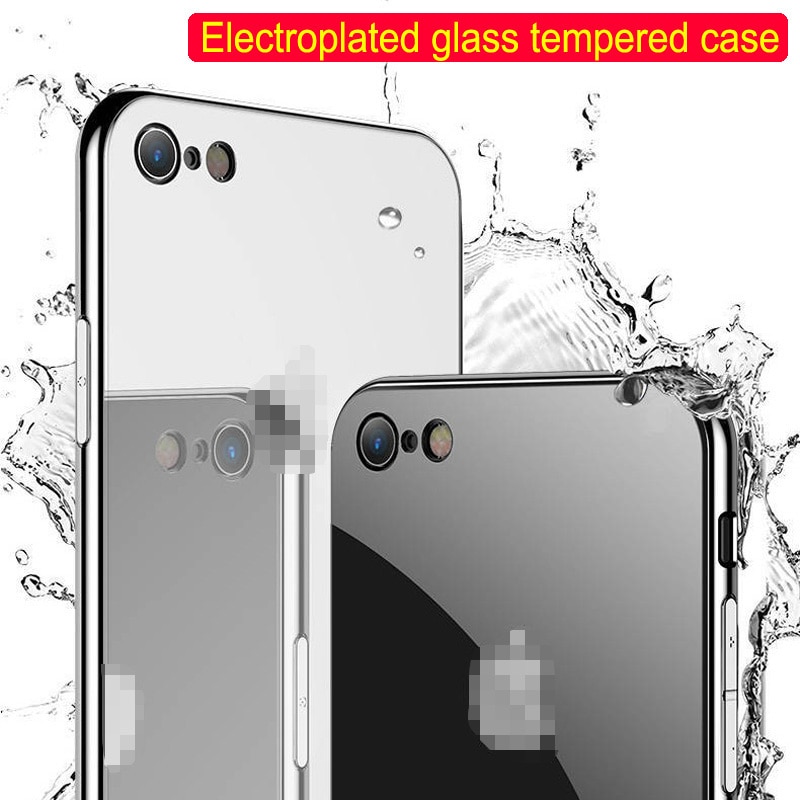 【ThinkWay】Luxury Phone Case Tempered Glass Back Cover For iPhone 11 Pro Max 7 8 6 Plus 6S XS Max XR X Protective Mobile Capa Coque Fundas. 