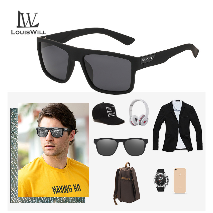 LouisWill Polarized Sunglasses Men Women Sunglasses Outdoor Sports Glasses UV400 Lightweight Clean Vision Sunglasses Cycling Riding Running Glasses for Men Women. 