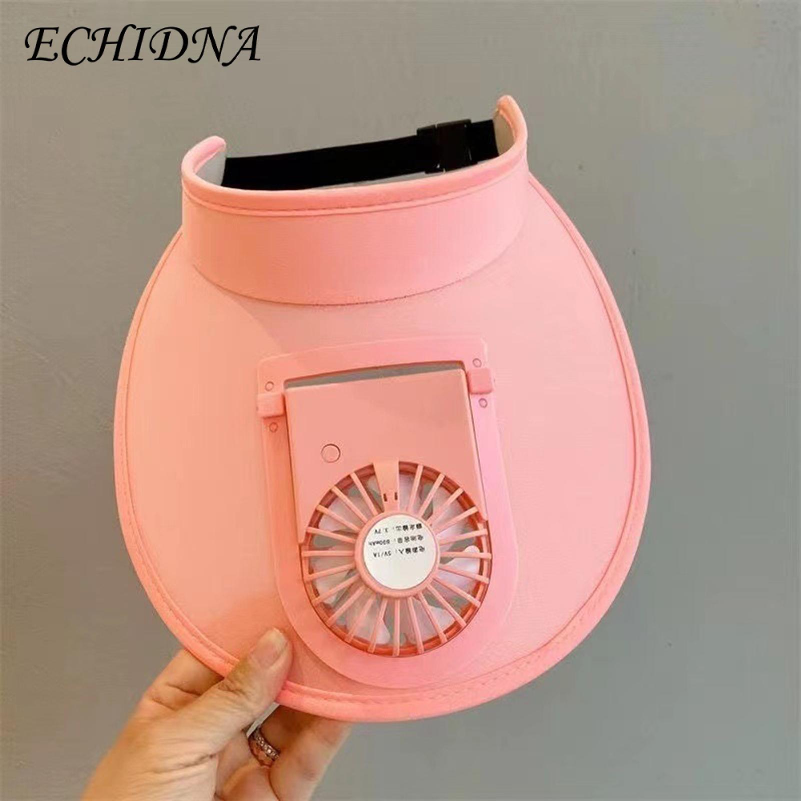 ECHIDNA Sunshade Hat Ultralight 2-in-1 Sunshade Hat with 3-Speeds Fan. 