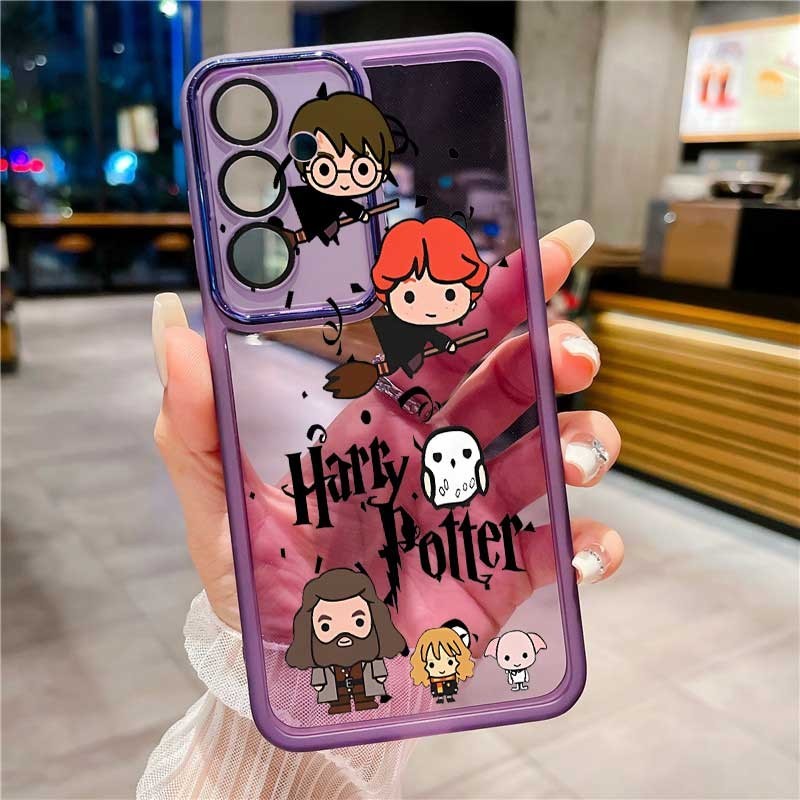 Samsung Galaxy A55 A35 A25 A15 5G A05 A05s Harry Potter Casing Clear Candy Silicon Case Camera Protector Soft Case Cover. 