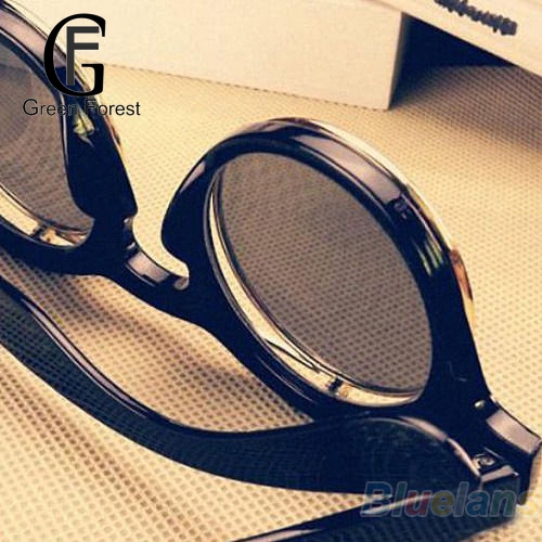 Green forest Green forest Round Outdoor Flip Up Lens Sunglasses Retro Steampunk Goggles Glasses Eyewear. 