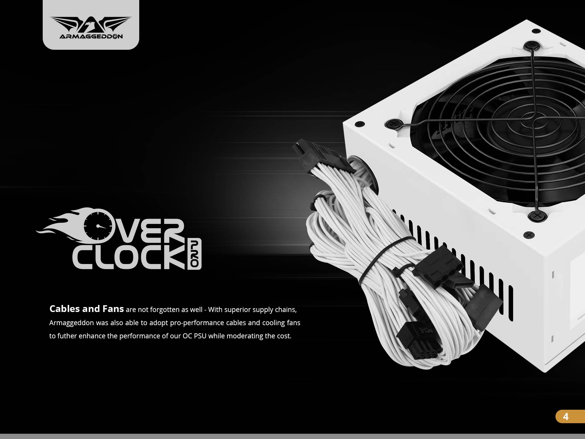 Armaggeddon Overclock Pro Ordinary Power Supply 550W. 