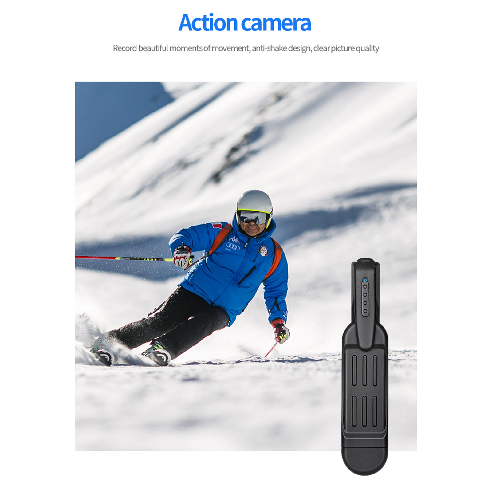 T189 Mini Camera 1080P Recorder HD Secret Camera Wearable Loop Recorder, Portable Voice Video Recording Mini DVR with Clip USB Charging. 
