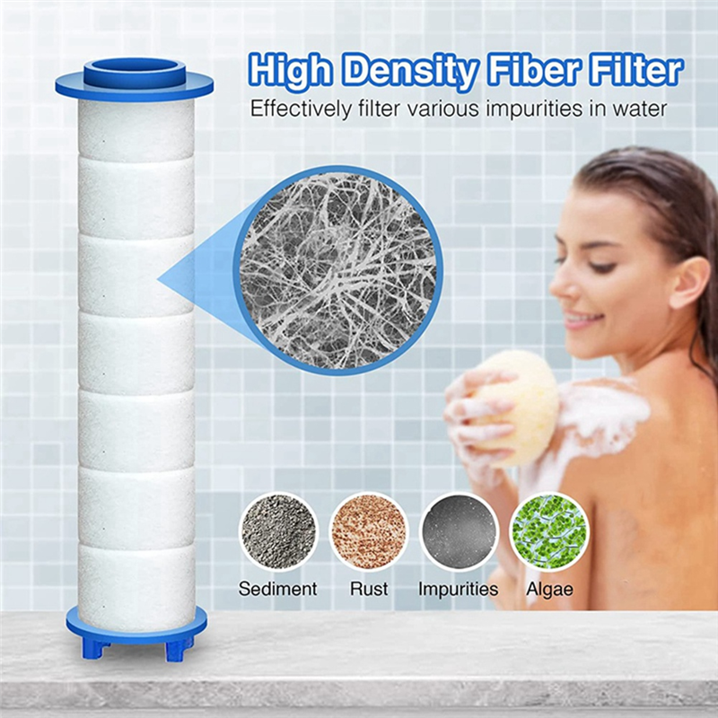 20Piece Replacement Shower Filter for Hard Water - High Output Shower Water Filter to Remove Chlorine and Fluoride Replacement Accessories. 