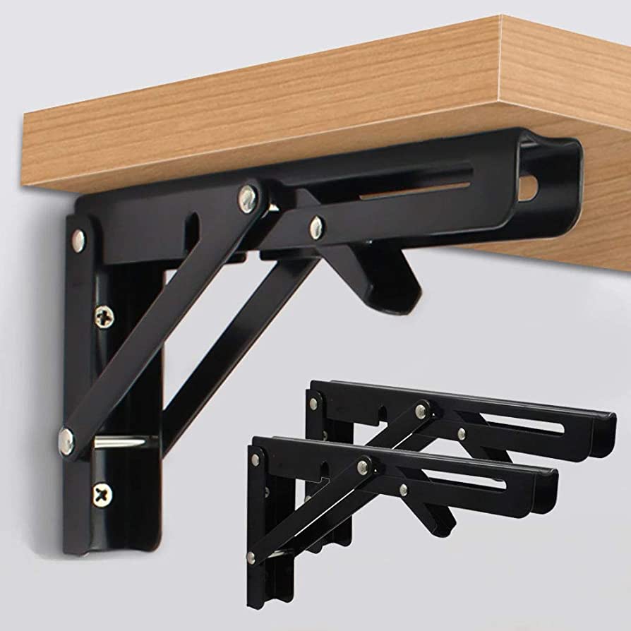 Folding Shelf Brackets Black Daraz.lk