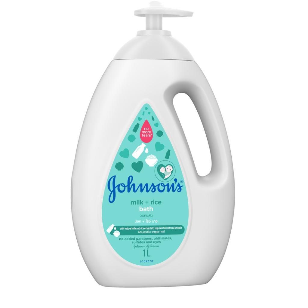 Johnson's Baby Milk & Rice Bath, 1 Litre