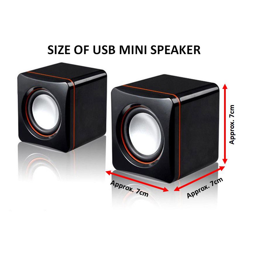 Speakers USB Powered Speakers, Desktop Mini Computer Laptop Speaker Bass Sound Music Player System Wired Speaker Durable. 