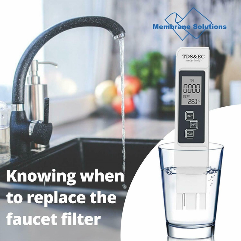 TDS EC Meter Digital Water Quality Tester 0-9999 PPM Measurement Range Water Purity Temperature Meter Tester. 