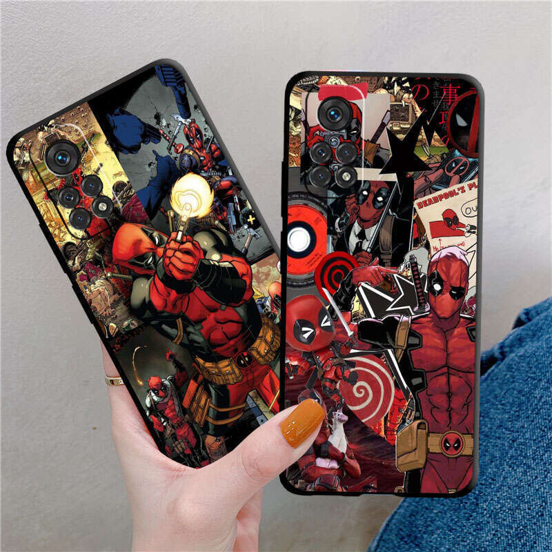 [Wsno] Xiaomi POCO X3 NFC Mi 11 Lite 11t 10t Pro 5G 12x4x5 Note 10 13 9t F1 M3 shell TPU telefon abdekung manga dead pool. 