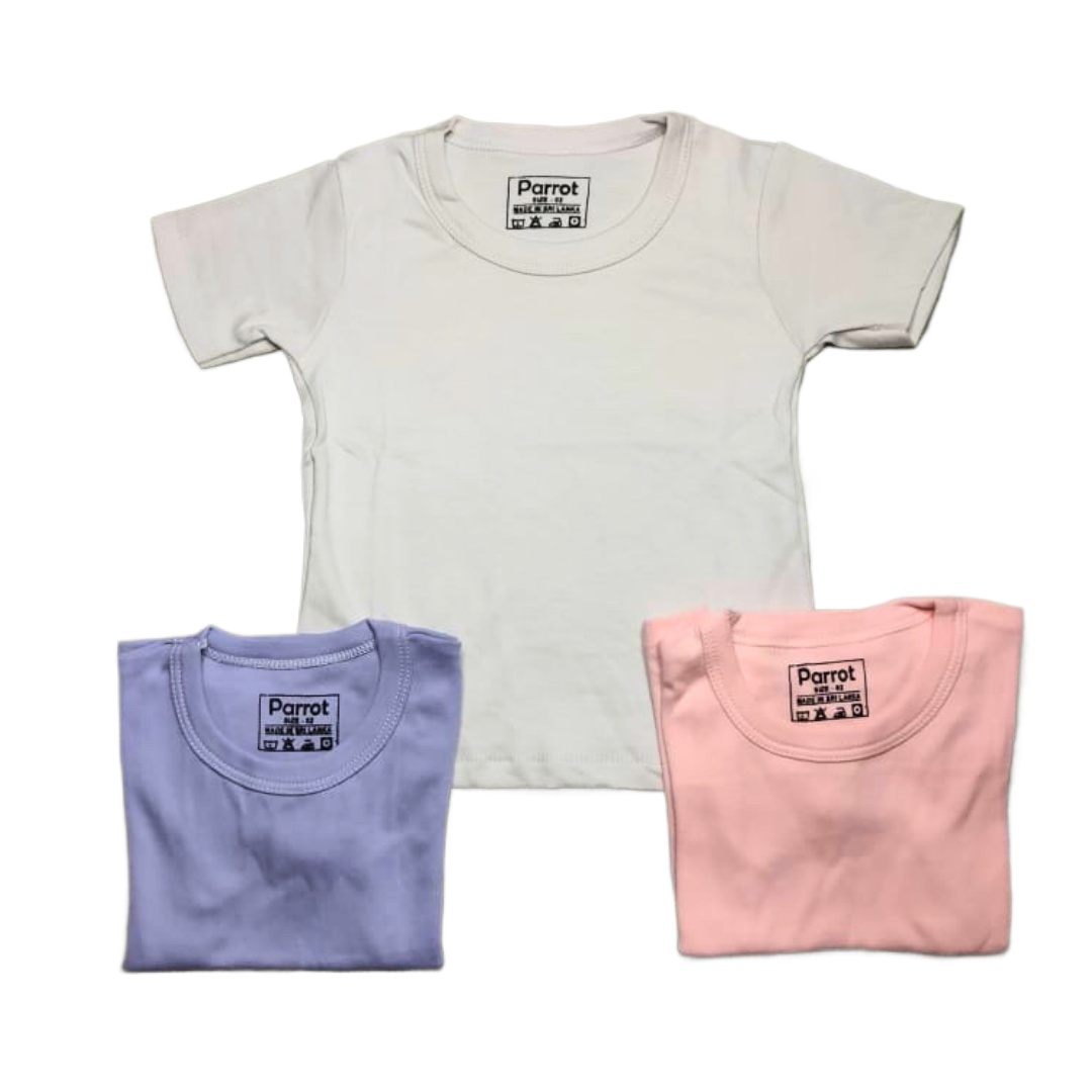 kids cotton tshirt 3 pieces for baby boy and girl. 
