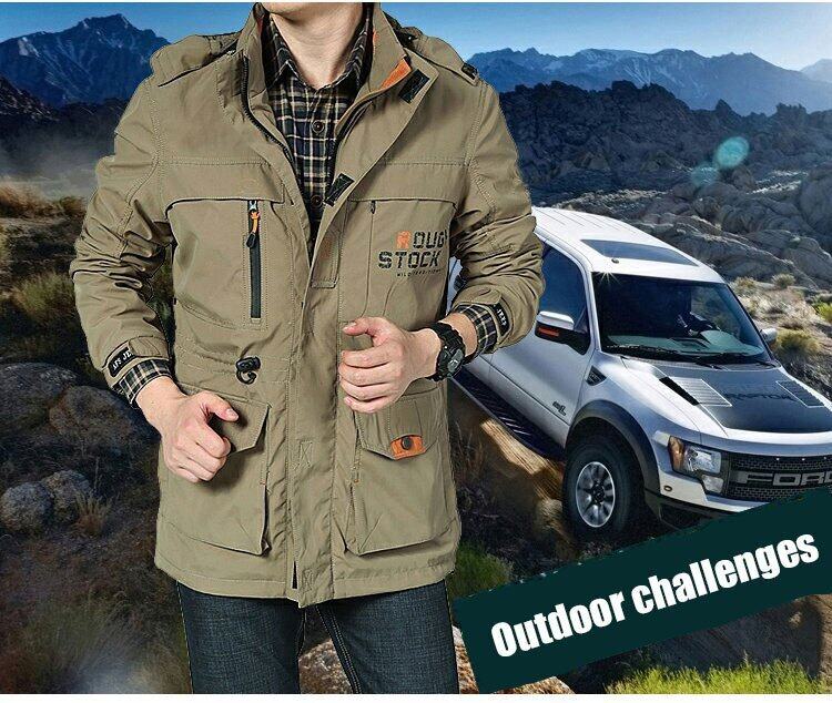 viviking Men’s outdoor hooded jacket. 