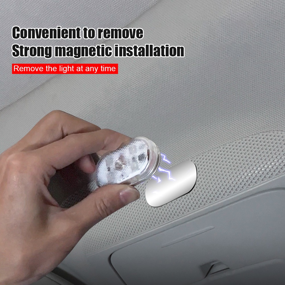 USB MINI Lights Magnetic Touch Light Ceiling Lamp Indoor Car Lighting SB Rechargeable Ceiling Reading Light Map Dome Light Car Interior Light. 