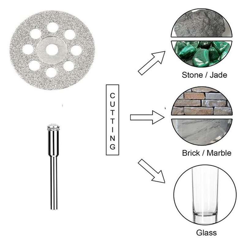61Pcs Mini Circular Saw Blade Set Resin Cut-Off Wheels Disc Diamond Cutting Blade Metal Cutter Power Tool. 