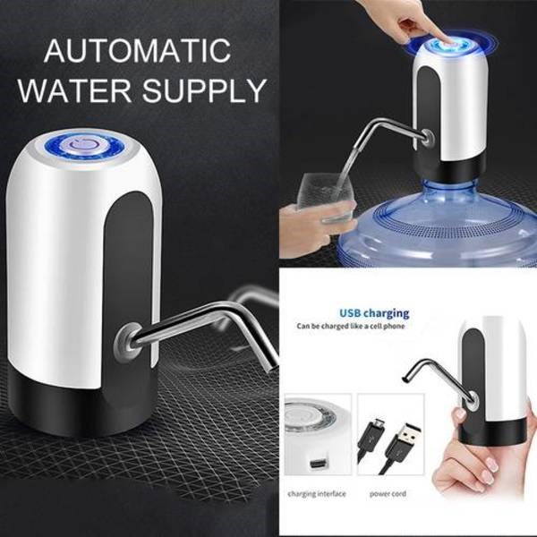 Electric Portable and Rechargeable Water Bottle Pump, Smart Automatic