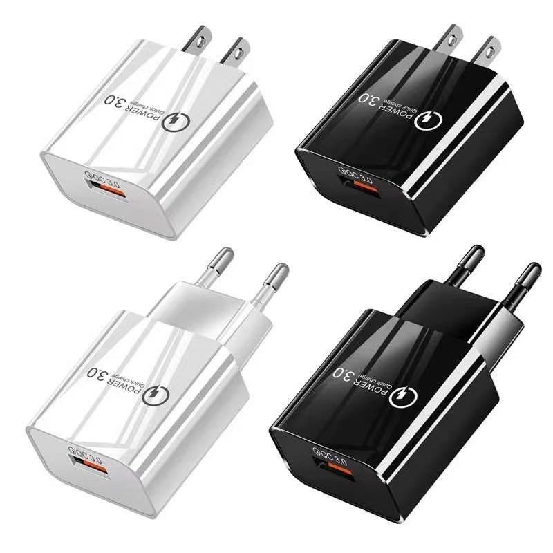 18W 3A Fast Charger QC 3.0 USB Charger Quick Charge 3.0 Phone Charger for iPhone for Huawei Samsung Xiaomi 6 8 Redmi EU US Plug. 
