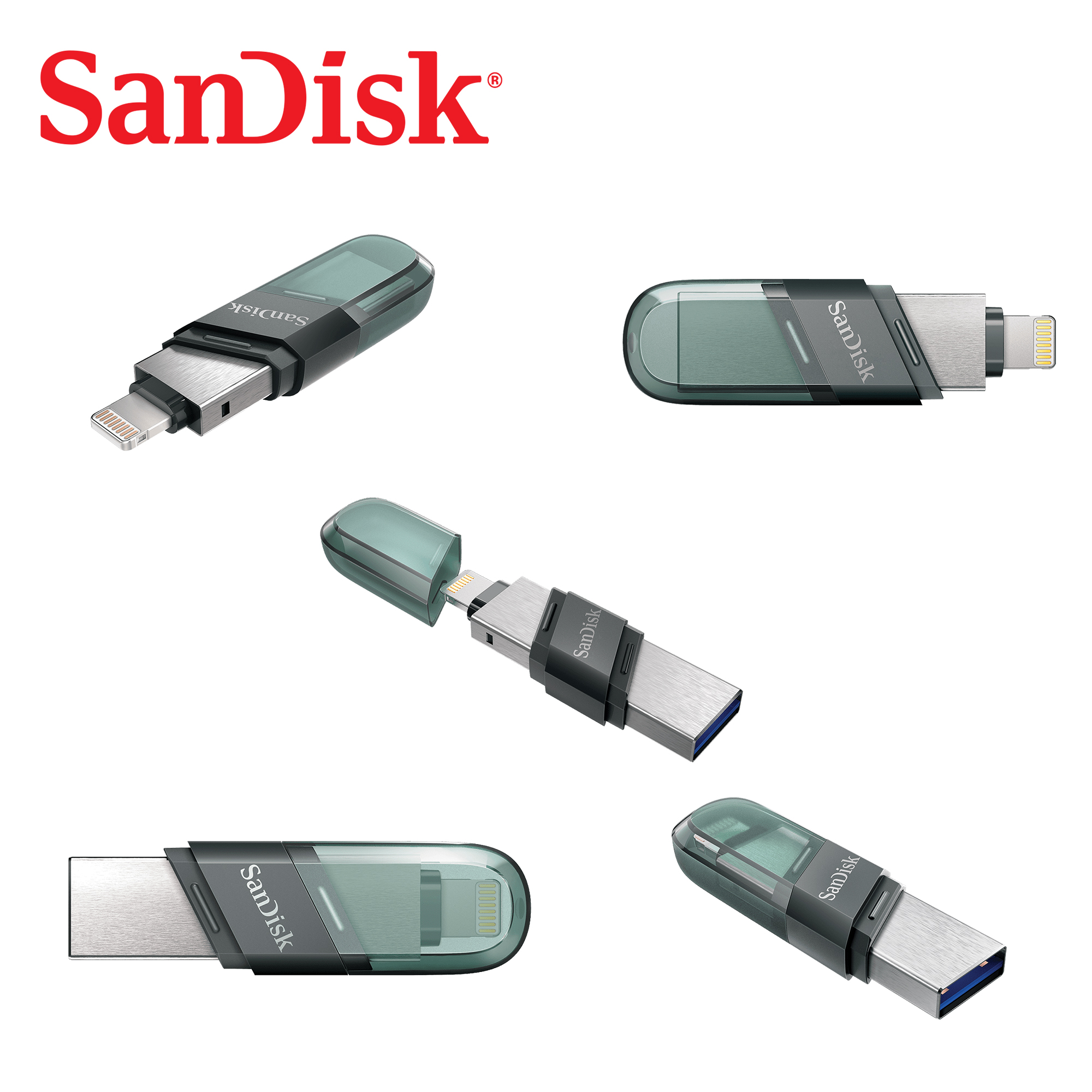 Sandisk iXpand Flash Drive Flip 3.1 OTG Lightning 32GB 64GB 128GB 256GB USB Pen Flash Drive. 