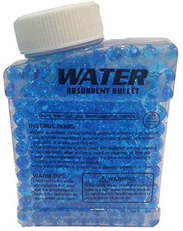 700+ Water Balls Beads Gel Splatter Ball Blaster Bullets Ammo (7-8 mm) - Non Toxic Gel Blaster Gellets Refill Ammo by ZinZen. 