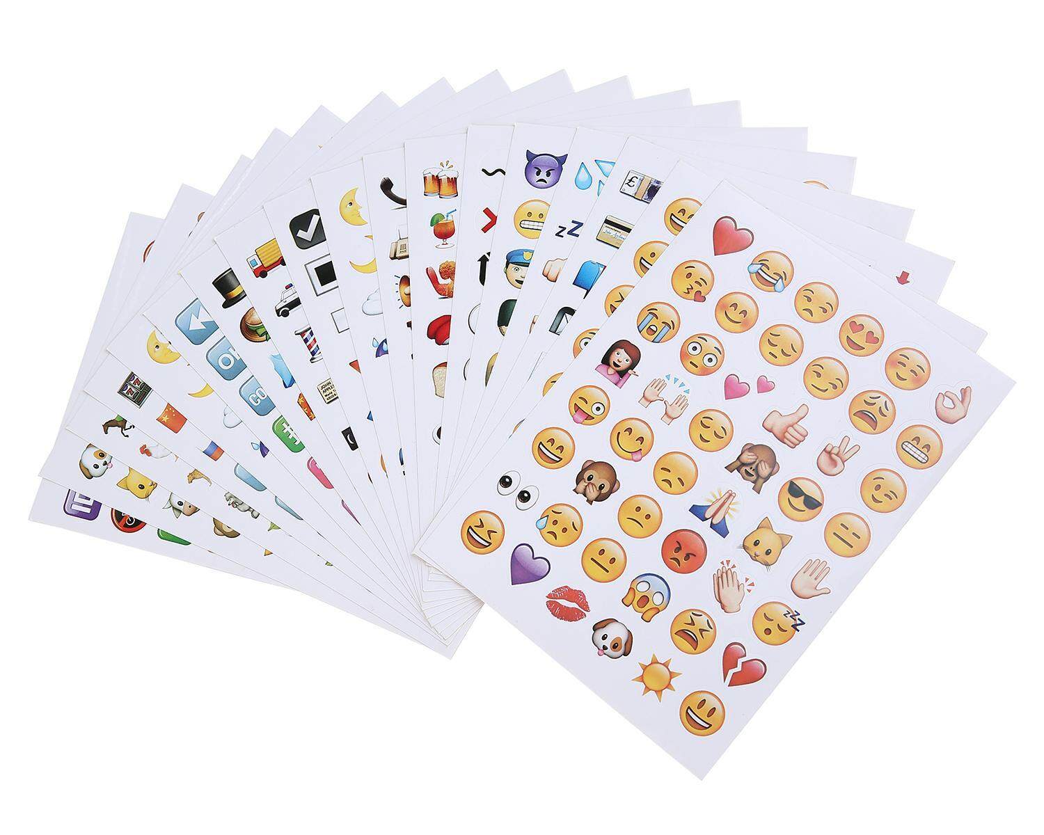 Emoji Stickers 19 Sheets 912 With Happy Faces Kid Stickers For Phone Facebook Twitter