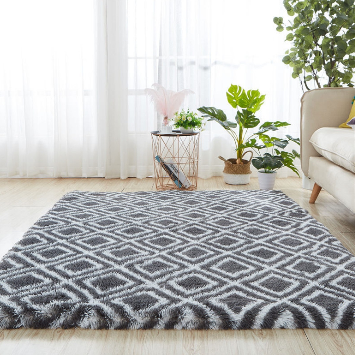60-200cm Oversized Carpet Floor Fluffy 