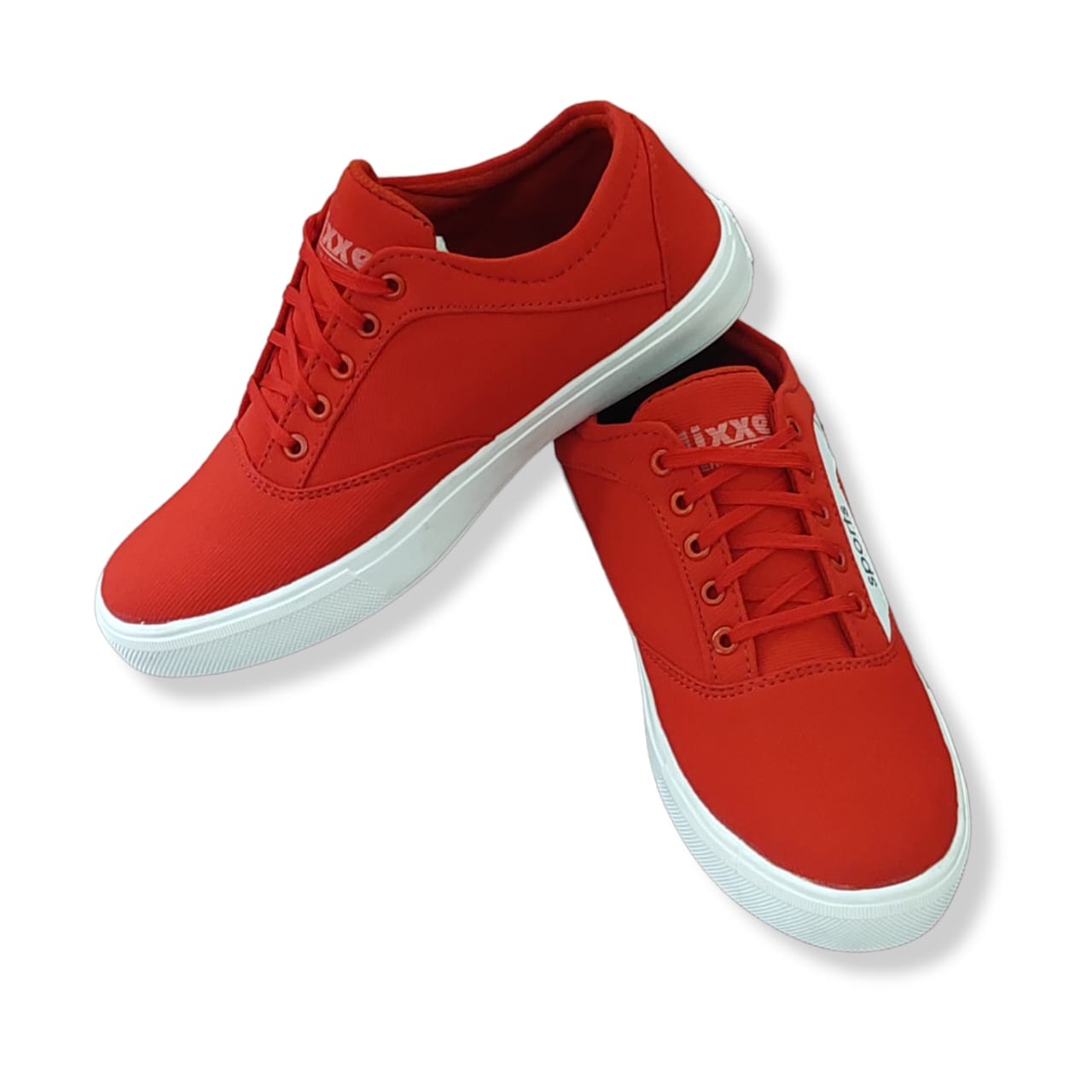 Fashion Running Shoes for Men Sport Casual Sneakers Red Color. 