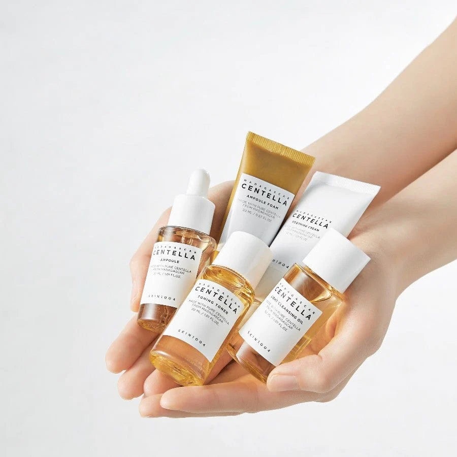 [SKIN1004 OFFICIAL]  Madagascar Centella Travel Kit | The Ultimate 5 Travel-size Skincare Set. 