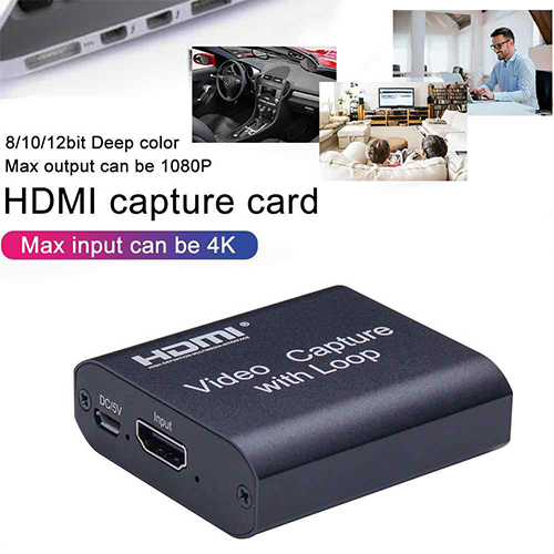 Video Capture Card with Loop Out HDMI To HDMI USB 2.0. 