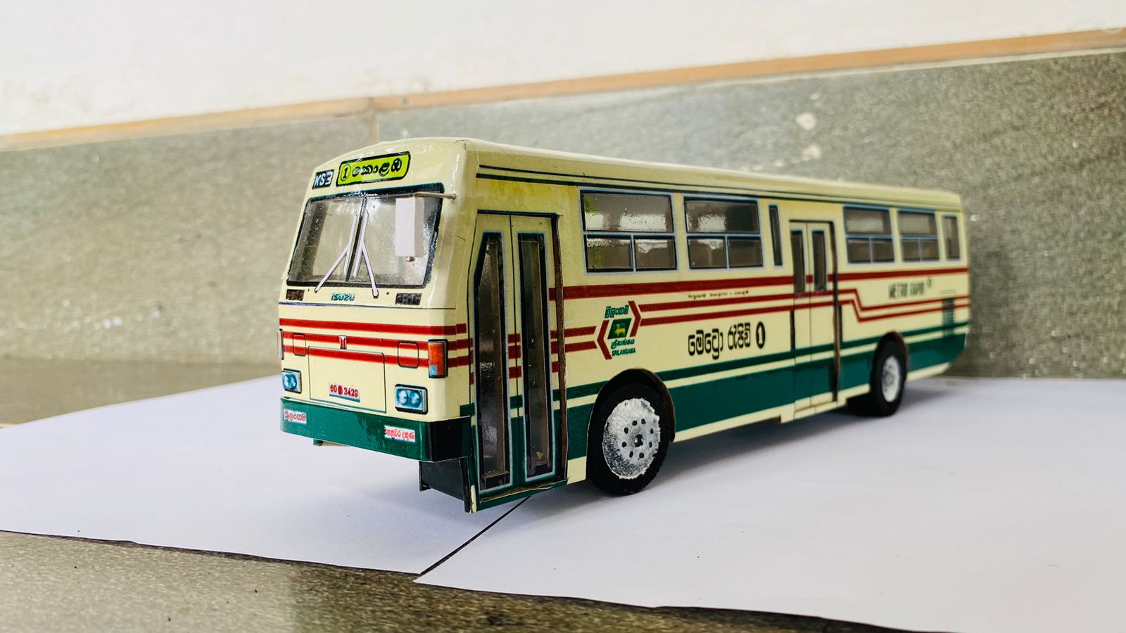 Fully Hand made Isuzu Metro ECR 500 Model Bus. 