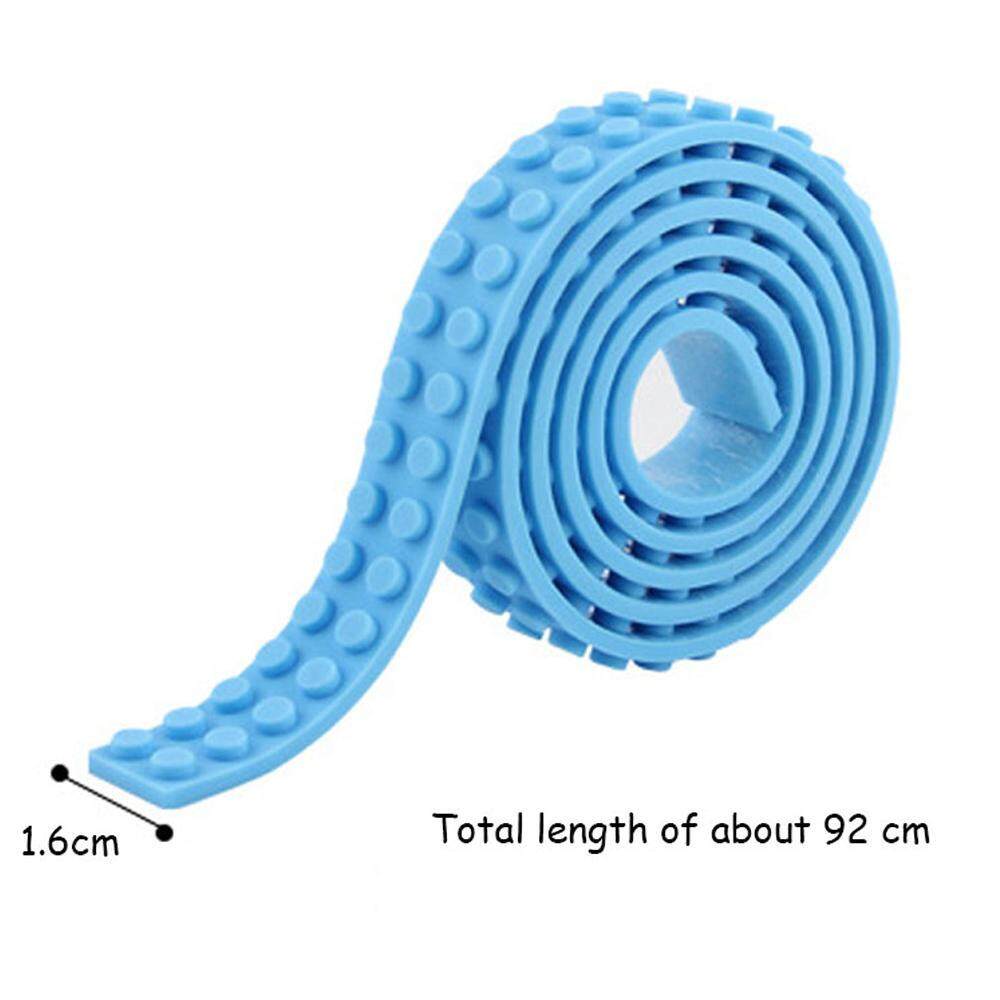 OXOQO Building Block Tape for Lego Bricks Self Adhesive Baseplate Strips for Kids Non-toxic Cuttable Reusable for Lego Lover Kids Toy Gift. 