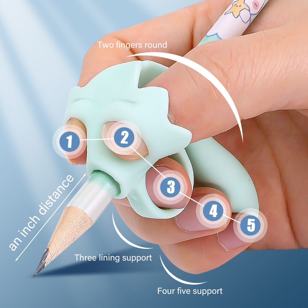 Five-Finger Children Writing Pencil Holder Kids Learning Practise Pen Aid Grip Posture Correction Device Child Writing Tools. 