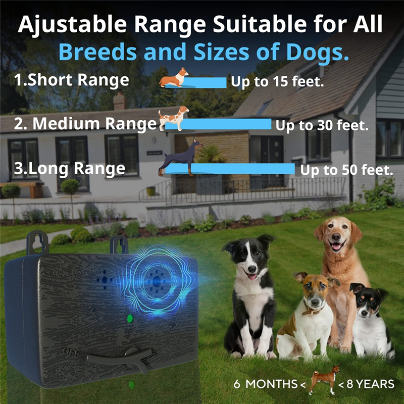 Ultrasonic Sound Control Dog Repellent Barking Device Dog Training,B. 