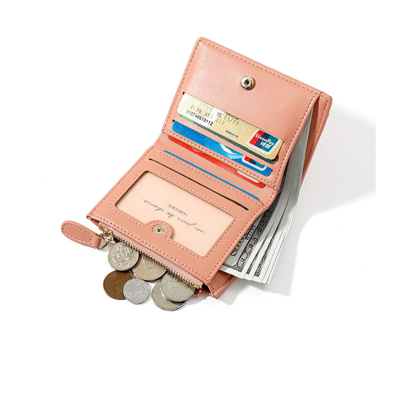 David Jones Paris Crocodile Pattern PU Leather Wallet Card Holder Organiser for Women and Gilrs. 