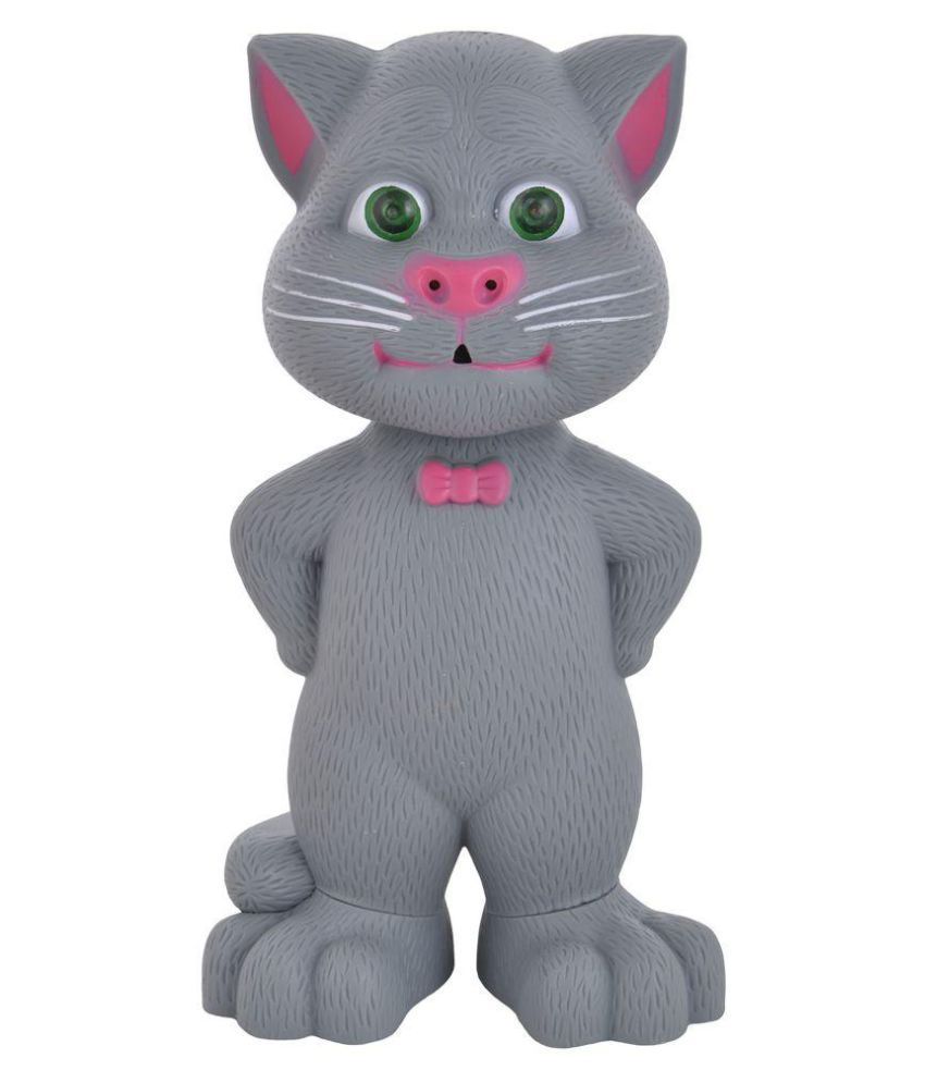 Talking Tom Cat Battery Operated Toy with AI Touch Sensitive and Recording - 22cm. 