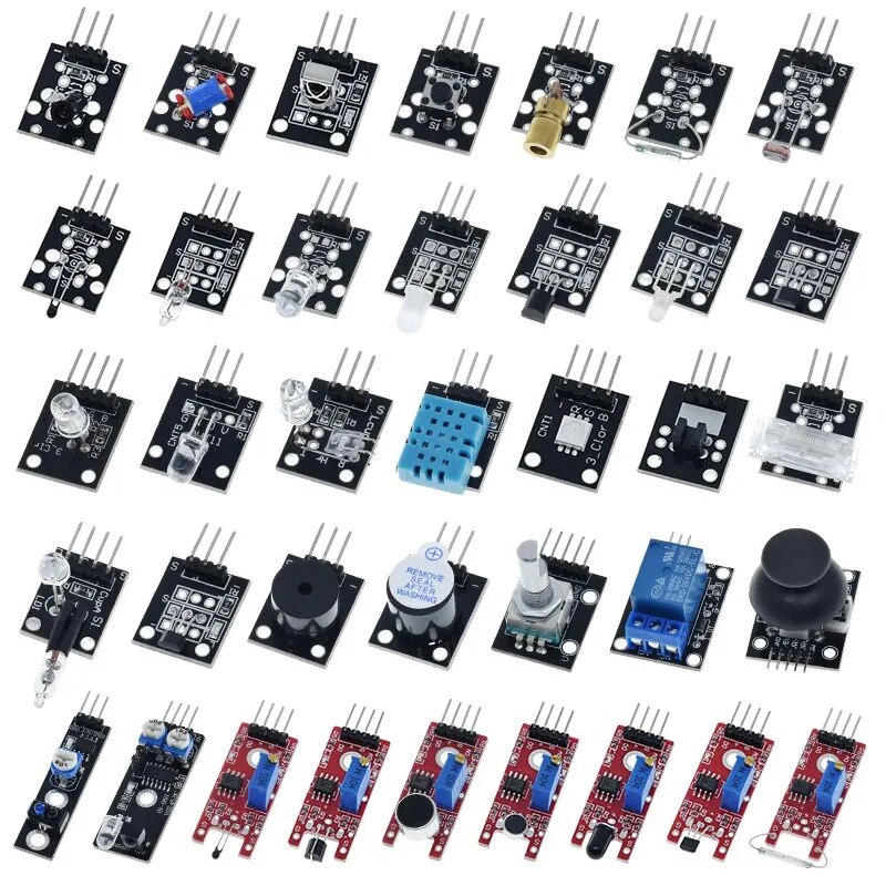 37 IN 1 SENSOR KITS FOR ARDUINO HIGH-QUALITY For Arduino Starters ...