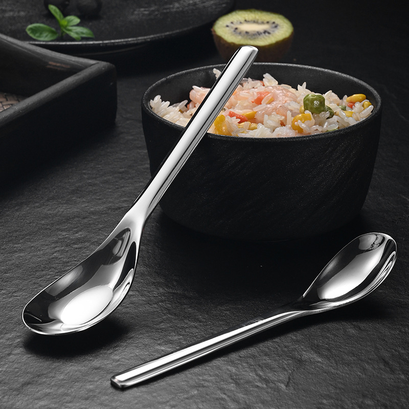 Stainless Steel Thickening Spoon Creative Long Handle Hotel Hot Pot Spoon Soup Ladle Home Kitchen Essential Tools. 