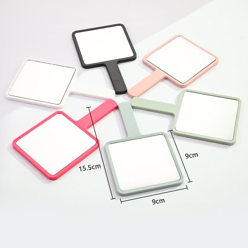 Handle Mirror Square Makeup Mirror Handheld Vanity Mirror Hand Mirror Makeup. 