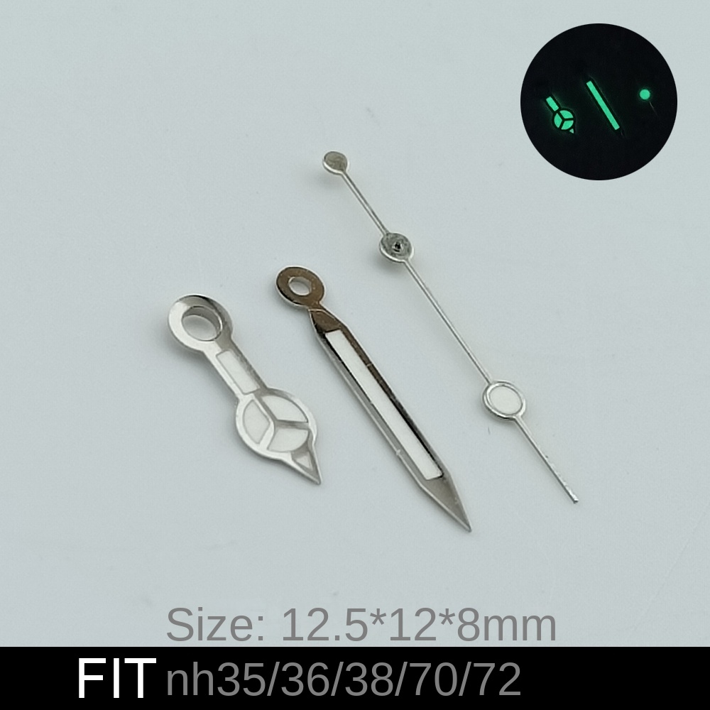 【ZIME】NH35 NH36 Green Luminous Watch Hands for Automatic Movement watch accessories Watch Parts For Wristwatches. 