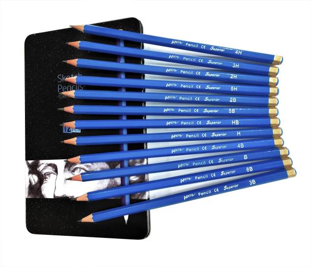 Superior Drawing Pencils 12pcs/set B 2B 3B 4B 5B 6B HB H 2H 3H 4H 5H