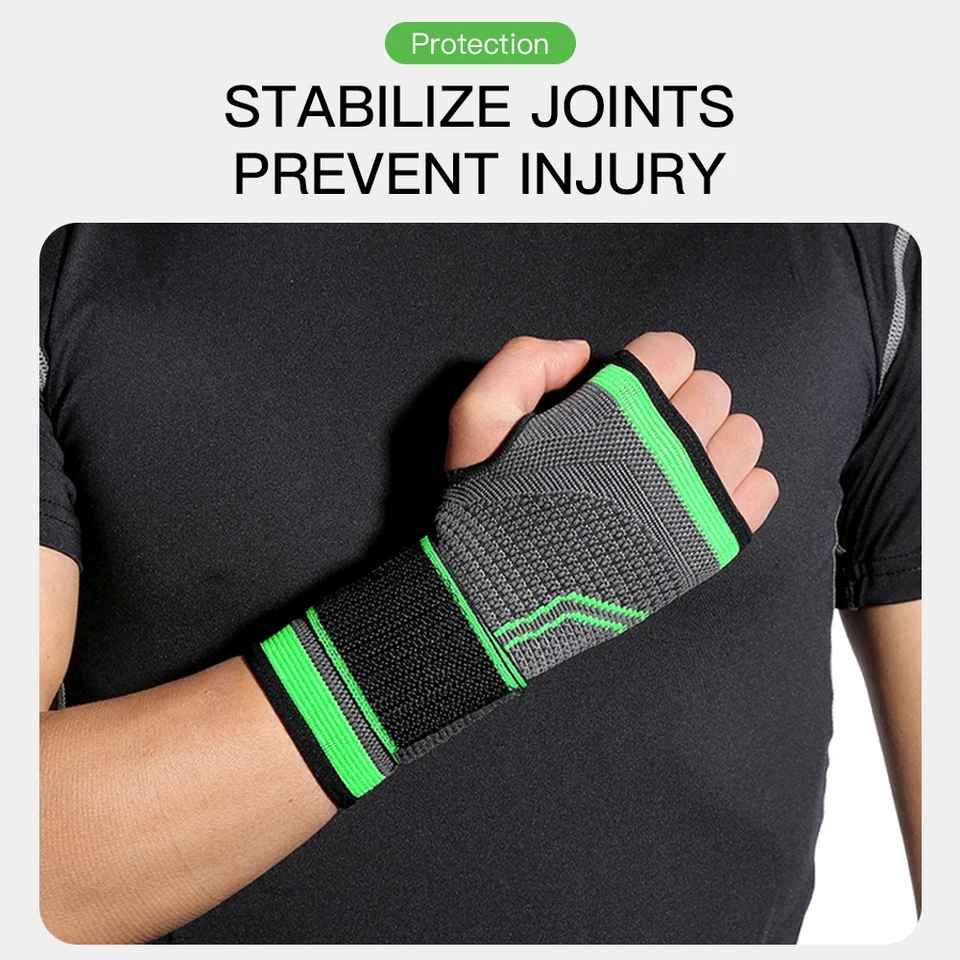 Fitness Wrist Wraps Straps Gym Gloves Wrist Compression Glove Wrist Support Sleeves,for Carpal Tunnel and Wrist Pain Relief Treatment, Everyday Weightlifting Sports Wristband Bracer Support. 